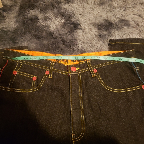 BX wide leg embroidered jeans vtg. Size 38 - Picture 7 of 10